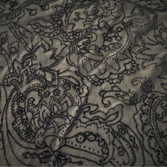 VTG AGB Black Dress Women sz 6 sheer overlay Whimsygoth Fairy Gothic Witchy Y2K - Picture 11 of 12